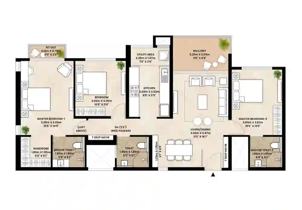 3 BHK Spacia